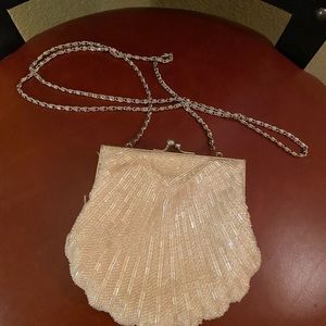 Valerie Stevens off white cocktail purse